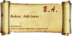 Bokor Adrienn névjegykártya